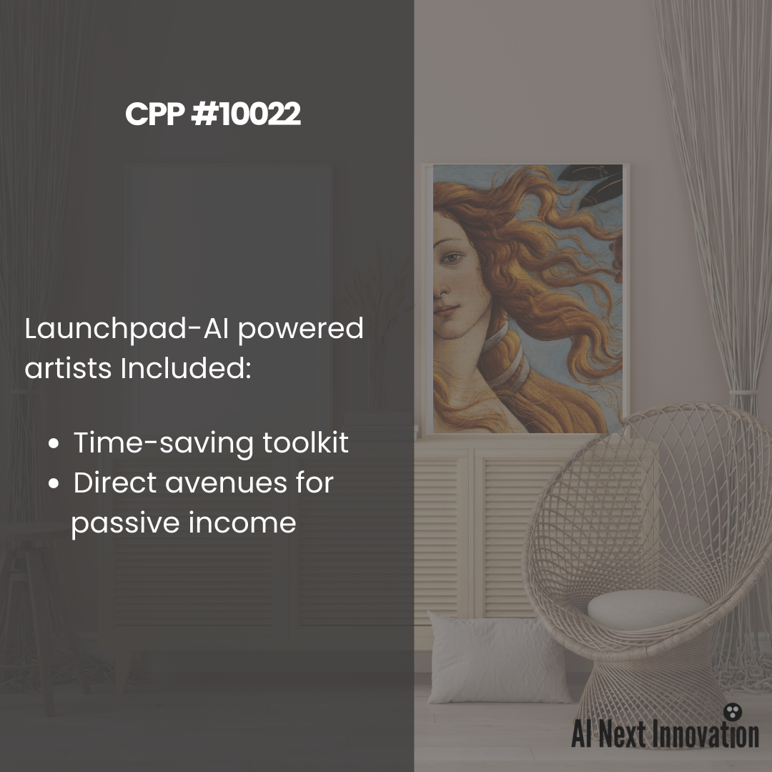 Partial view of a woman's portrait transitioning from orange to orange hair, alongside vibrant abstract art, hinting at the capabilities of CPP #10022