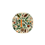 GoEtsy AI Guide Profile Icon featuring the letter 'E' surrounded by an array of handcrafted and natural elements.